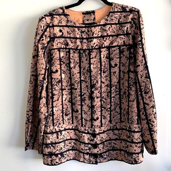 VINTAGE TAN BLOUSE - Picture 8 of 15